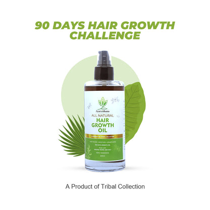 Hair Regrowth Oil - Proven regrowth in 90 Days      for both men and Women - 200ml (30 Days Pack)